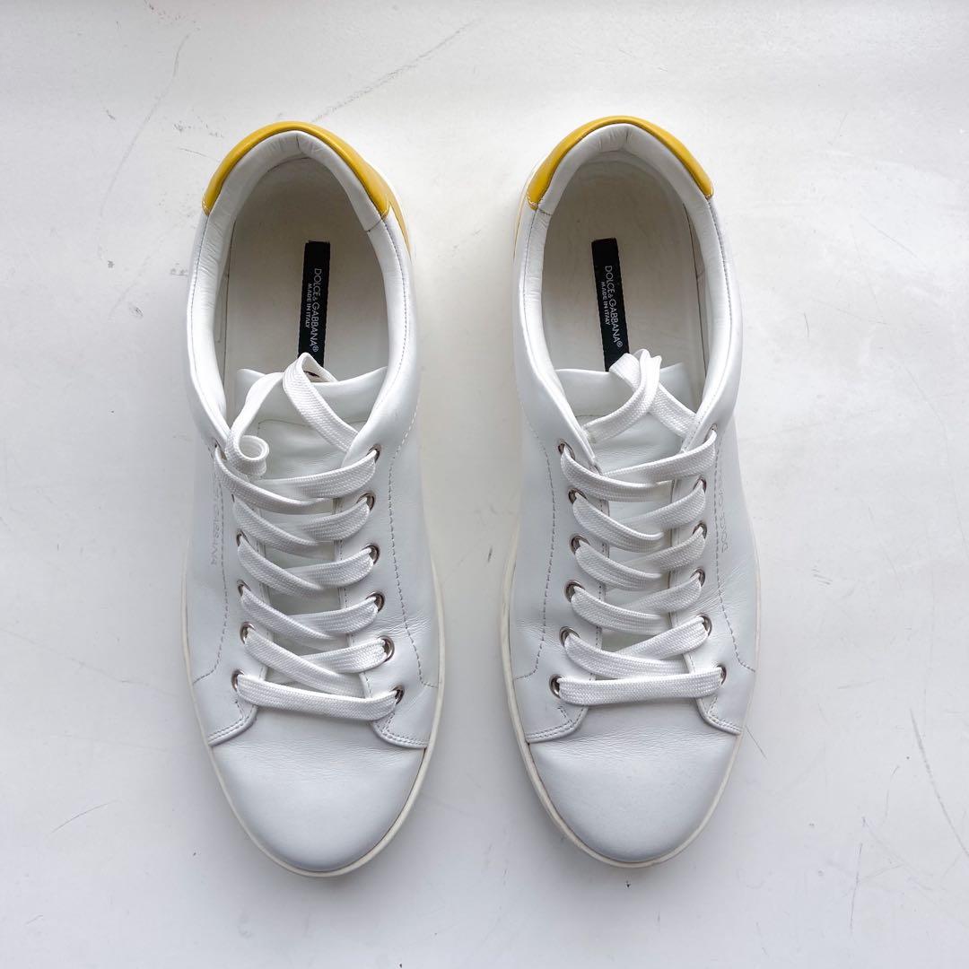 Dolce Gabbana London Sneakers White Yellow