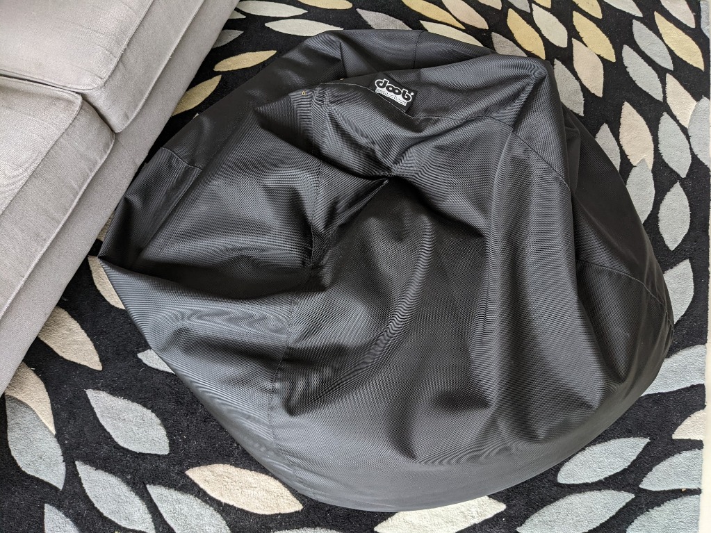 Doob Large Bean Bag with Extra Pellets, Furniture & Home Living