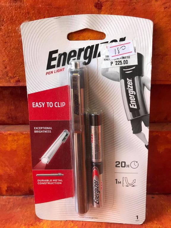 ENERGIZER Metal Pen Light LED 35/50L Flashlight PLM22, Furniture & Home Living, Lighting & Fans