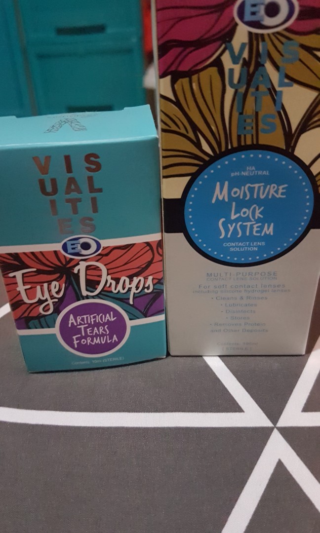 EO contact lens solution and eye drops, Beauty & Personal Care, Vision