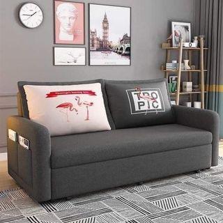 FOLDABLE SOFA BED WITH STORAGE.