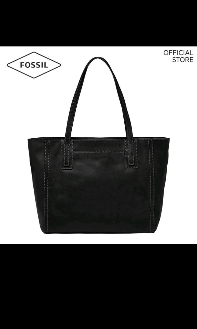 Fossil emma tote grey white clearance