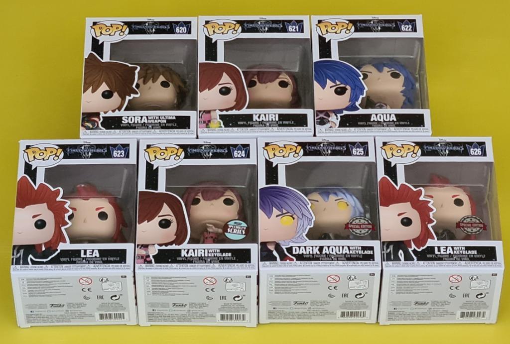 Full Set Of 7 Funko Pop Kingdom Hearts 3 Sora With Ultima Weapon Kairi Aqua Lea