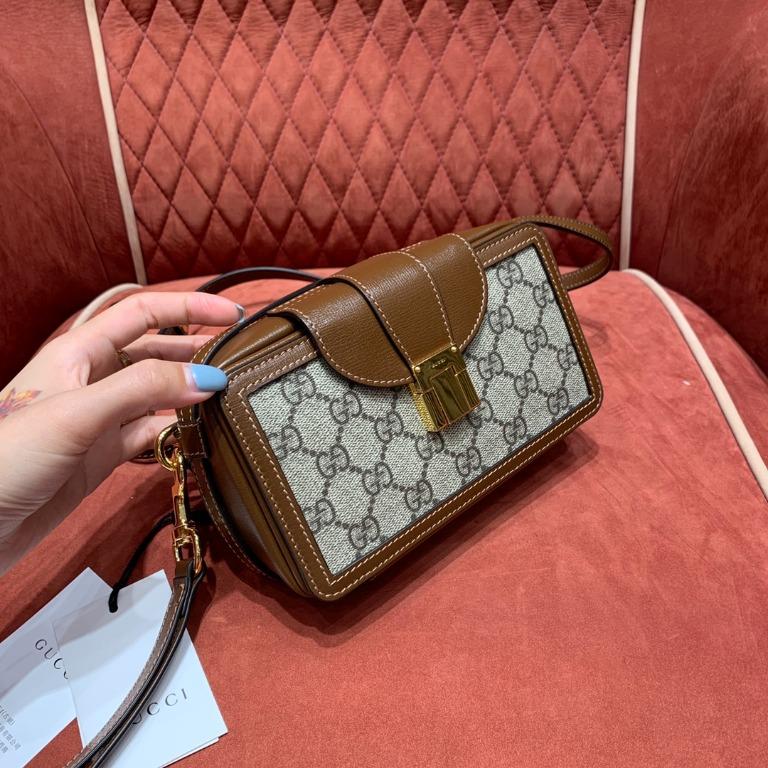 GG mini bag with clasp closure