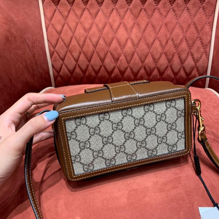 GG mini bag with clasp closure