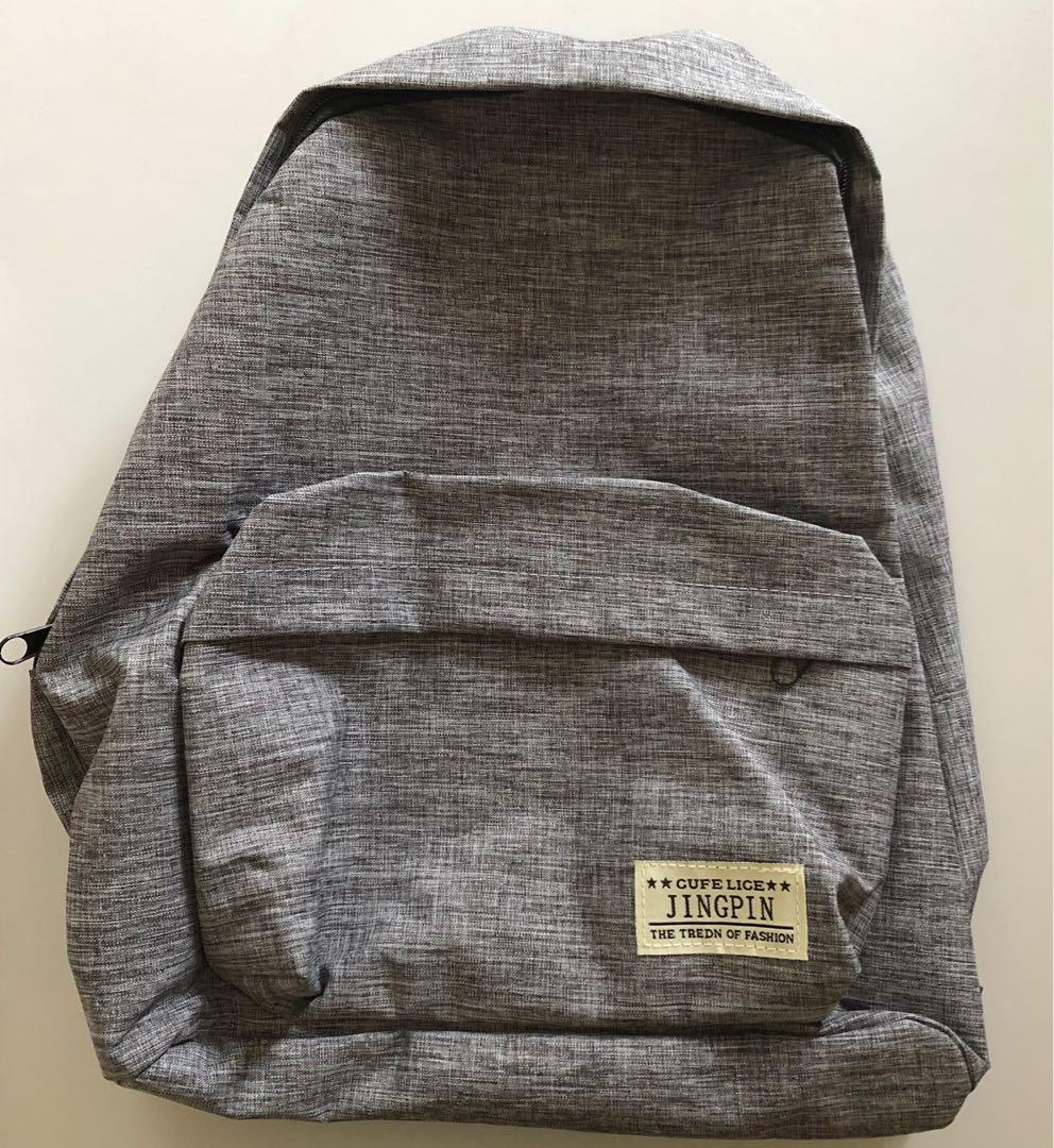 grey backpacks for school