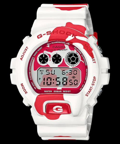 カシオ メンズ腕時計G-SHOCK DW-6900JK-4JR 錦鯉 未使用 デジタル クオーツ ホワイト レッド CASIO  | ジーショック 電池式 QZ ブランド ウォッチ ファッション 美品 プレゼント