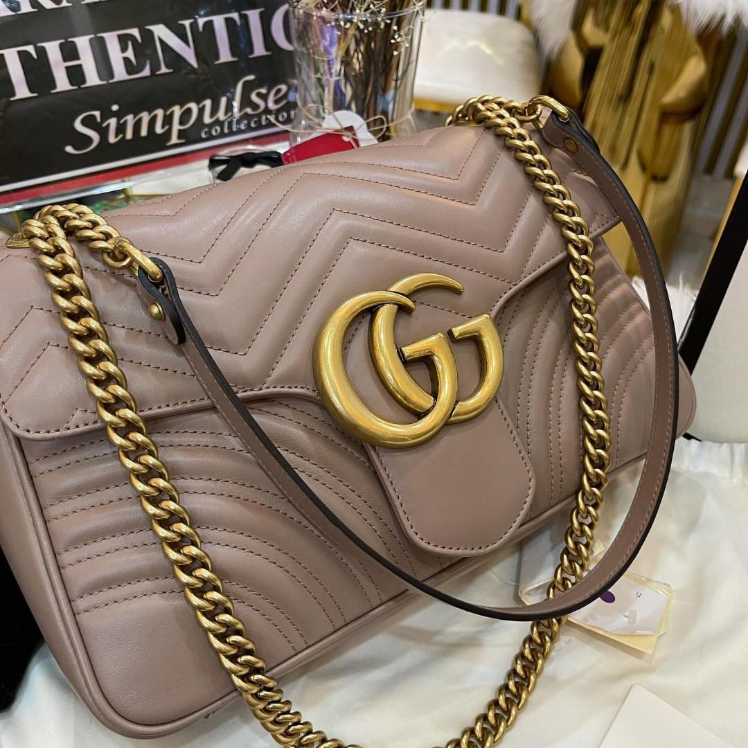 Gucci Marmont Flap Medium, Luxury, & Wallets on Carousell
