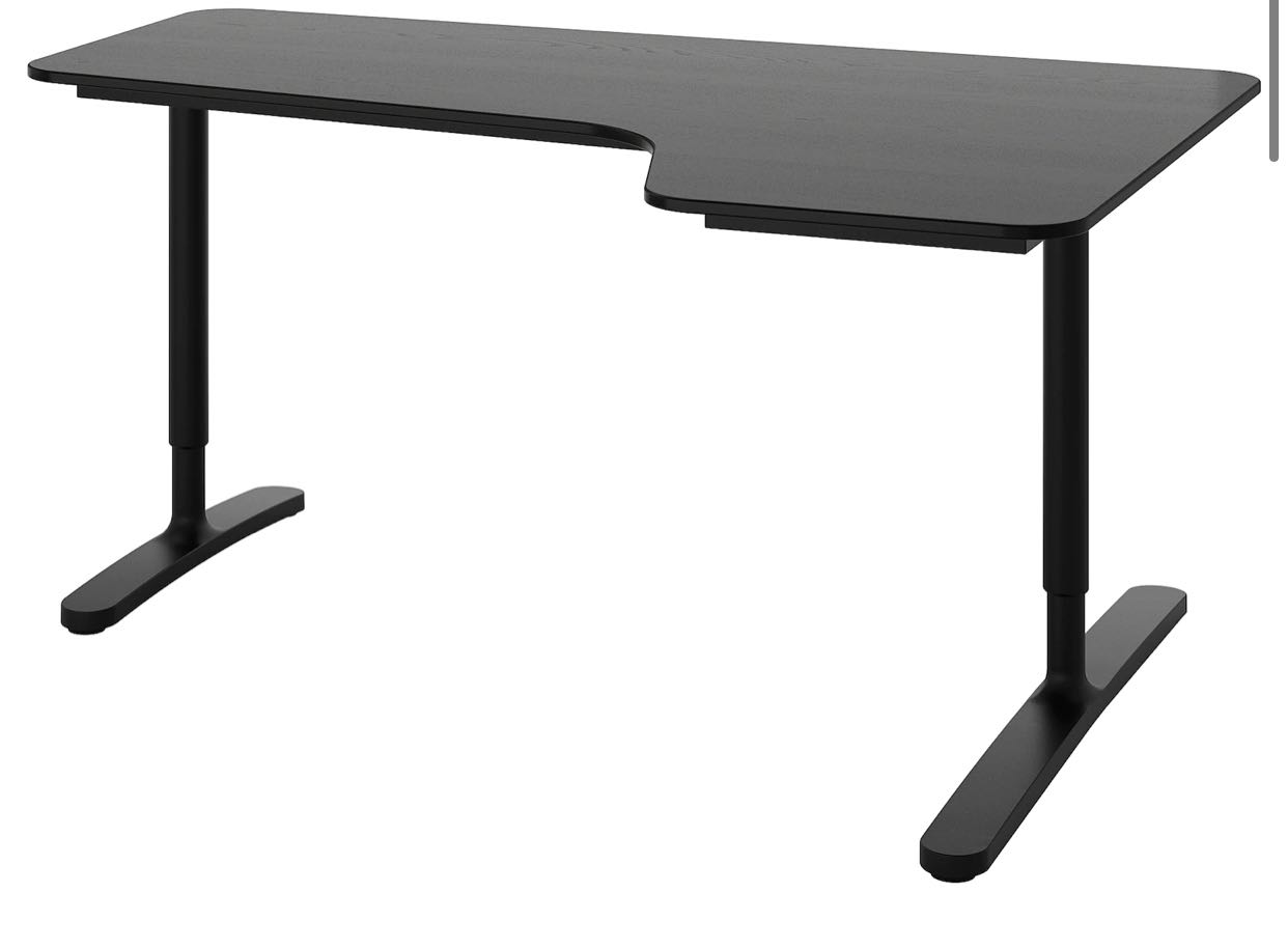 IKEA Bekant Corner Desk Right (Manual Adjustment), Furniture & Home