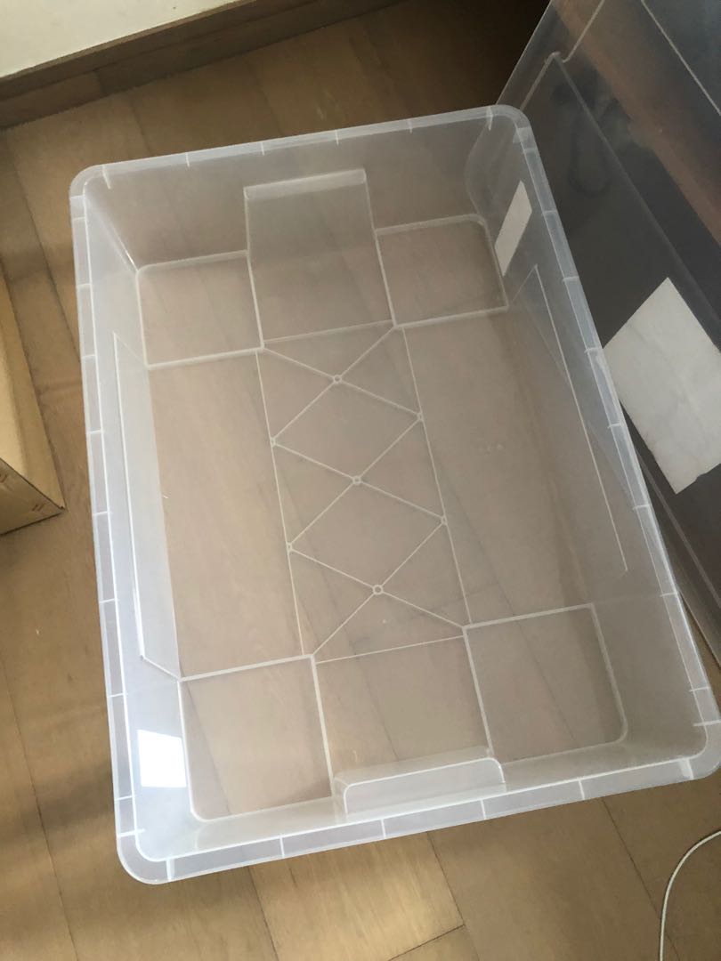 Ikea plastic box Samla, 傢俬＆家居, 傢俬, 書櫃、櫃子及架 Carousell