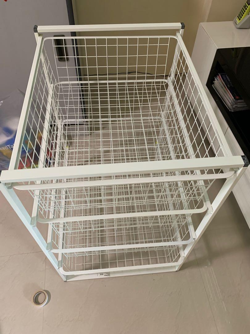 ikea Wire basket drawer system, Furniture & Home Living, Furniture