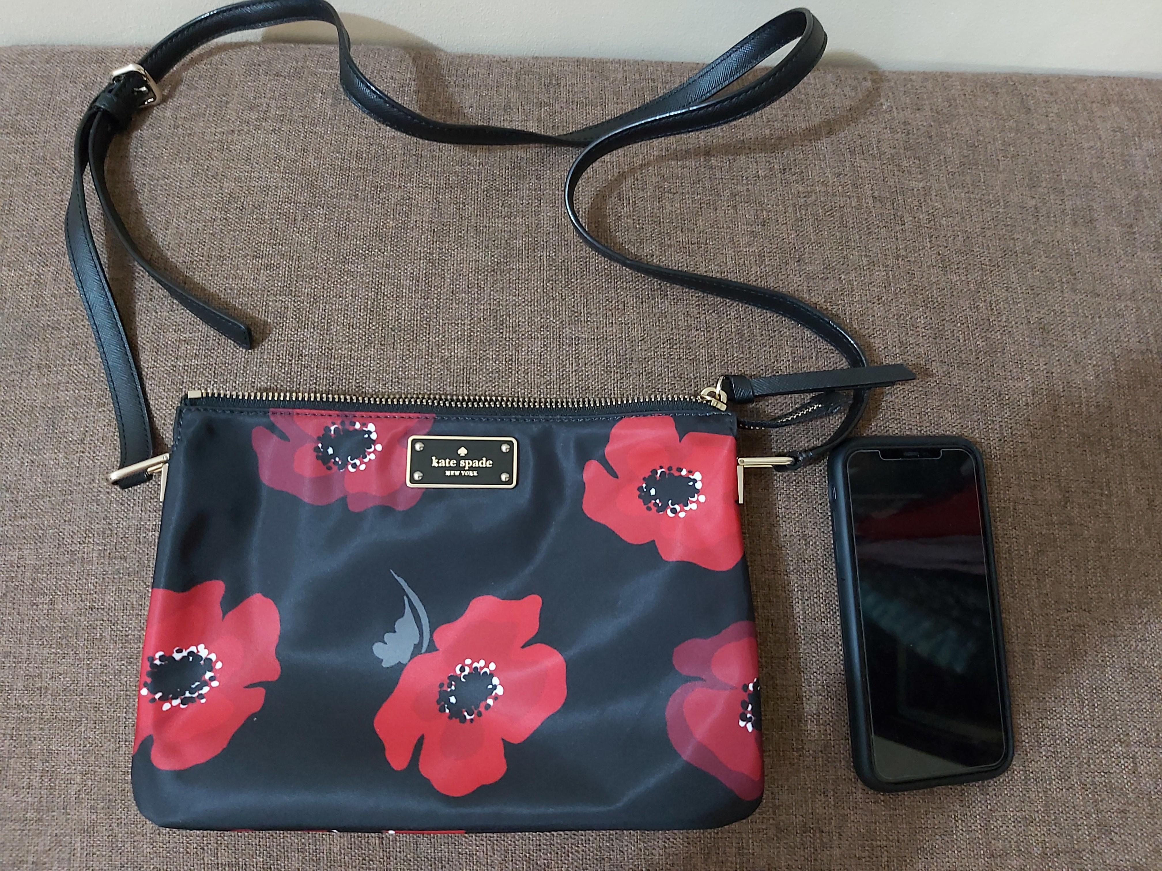 Kate spade black and red handbag store