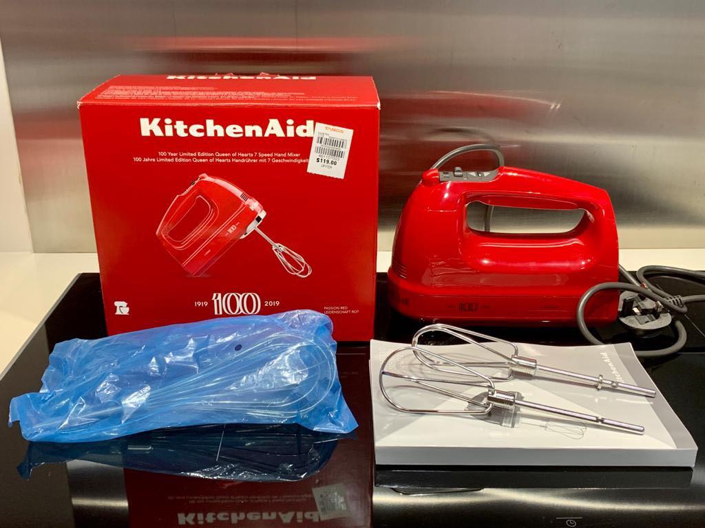 KitchenAid 100 Year Limited Edition Queen of Hearts 7-Speed Hand Mixer