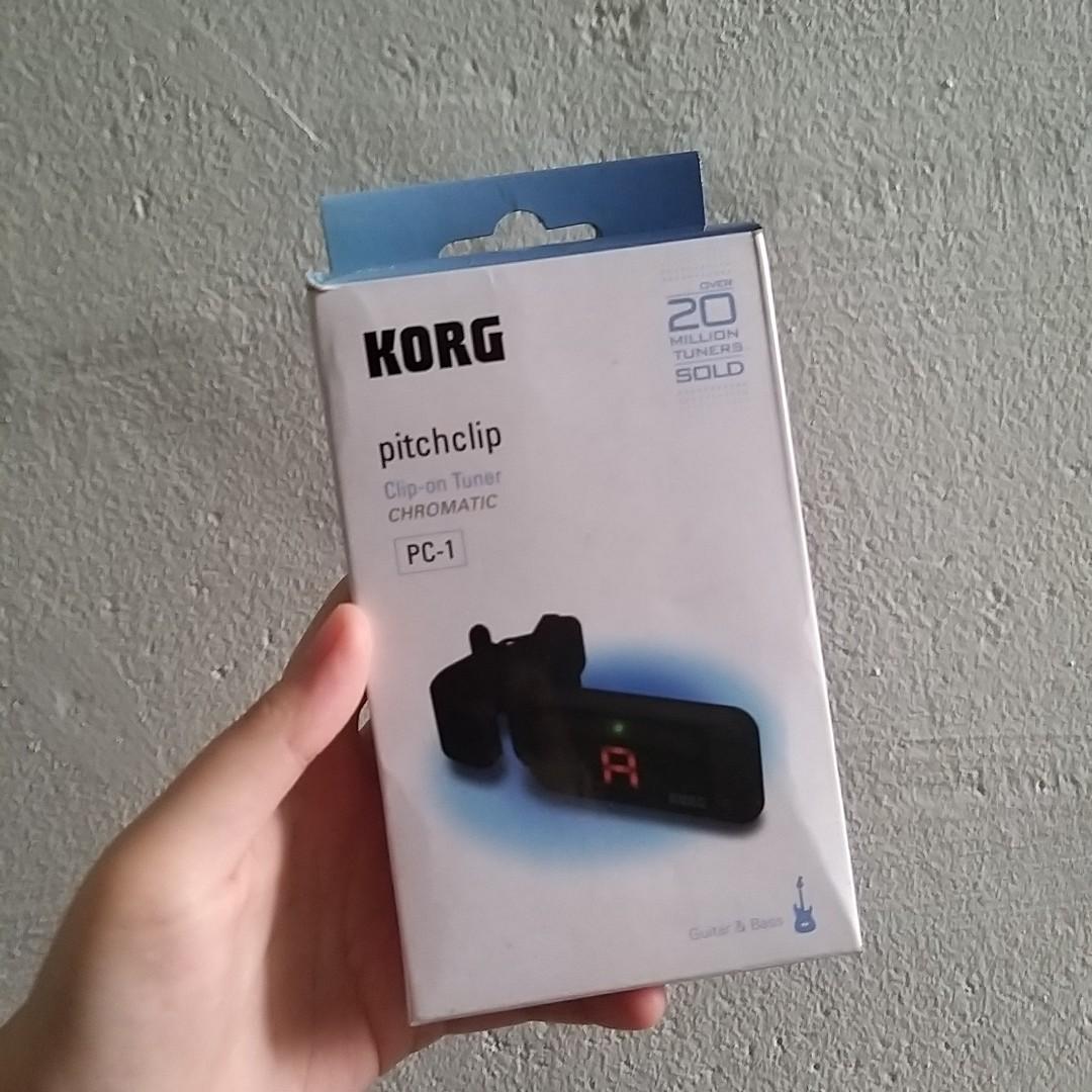 Korg Pitchclip Clip On Tuner Pc1 Chromatic Hobbies Toys Music Media Music Accessories On Carousell