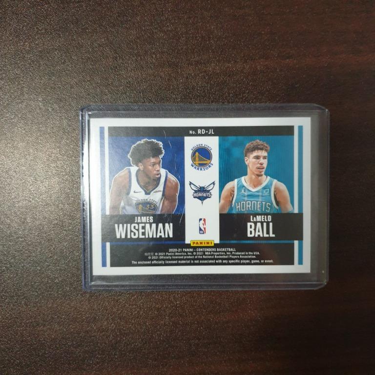 Lamelo Ball / Anthony Edwards 2020-21 CONTENDERS DUAL JERSEY ROOKIE RC  TICKET!