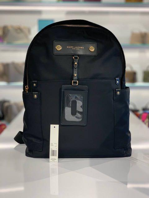 Marc Jacobs Preppy Nylon Large Backpack in Black
