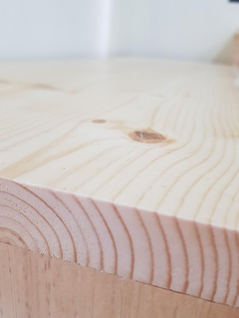 Muji-Inspired L-Shaped Table and Monitor Riser, Furniture & Home Living ...