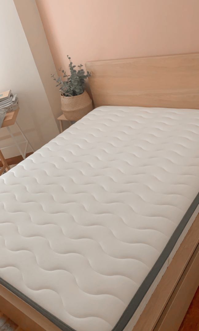 New IKEA Queen Size Mattress, Furniture & Home Living, Furniture, Bed