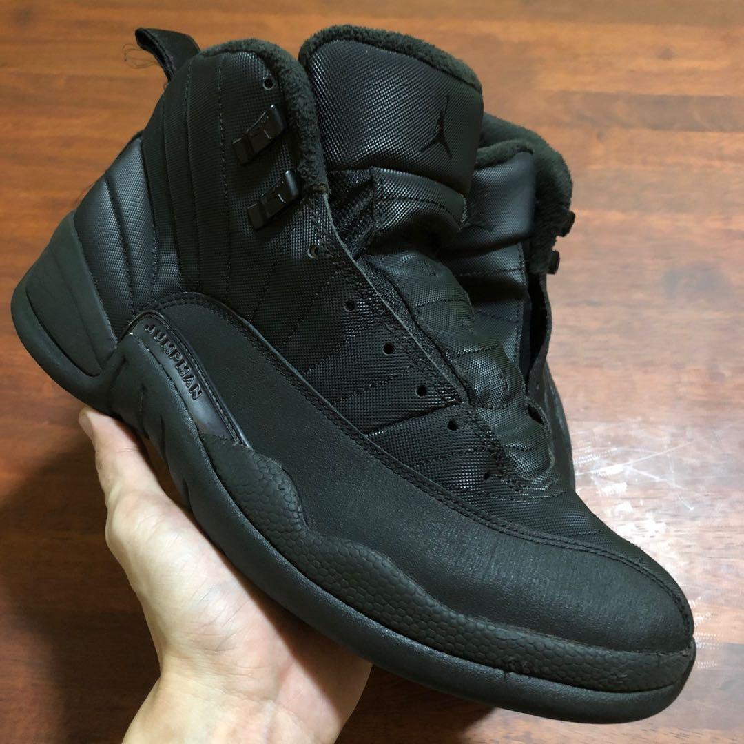 Winterized black hotsell jordan 12