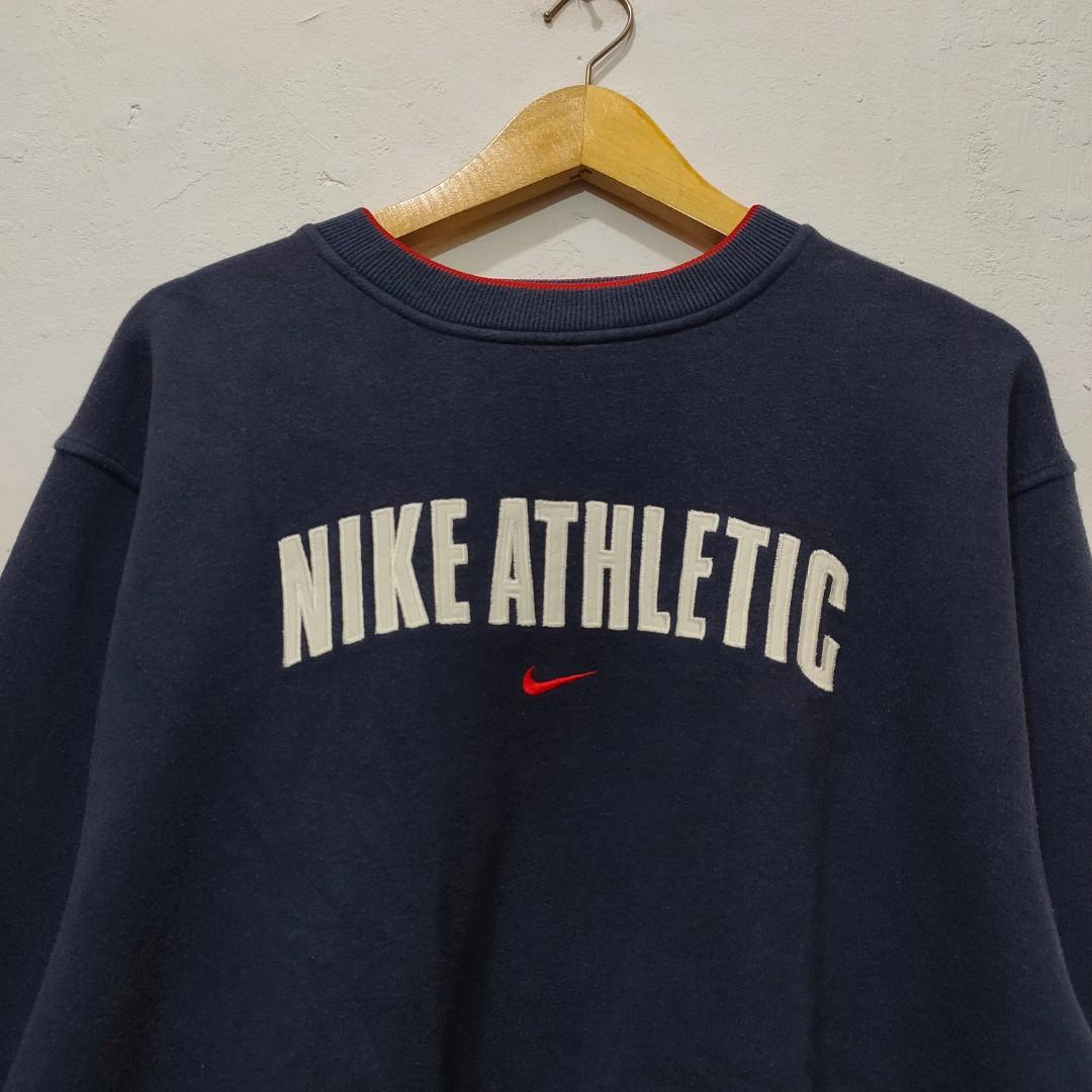 Vintage Nike Athletic Sweater Medium Double Double Vintage