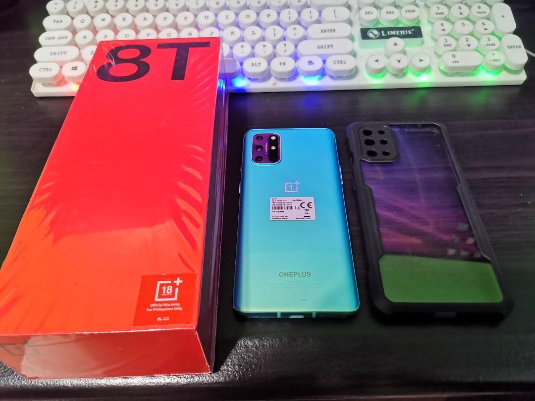 OnePlus 8T 256GB 12GB Ram Global Rom Complete (Category: OnePlus) located in Manila. Submitted by upgradersgadgets (Listing ID 1098601318, Image 2). Description: OnePlus 8T 256GB 12GB Ram Aqua Marine Green Complete Sale or Swap Good as New Global Rom from Digital Walker Packages Unit Orig Case Orig Oneplus adapter Orig Oneplus Type C Cable Sim Injector Manuals Box.