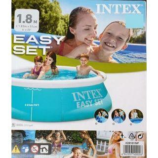 ORIGINAL INTEX EASY SET 1.8M , 6ft ...6"x20" Swimming Pool - PRE-LOVED, USED ONCE...original price: 3,499