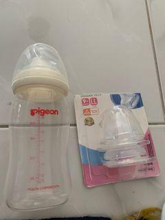 Pigeon 240 ml bottle with teats