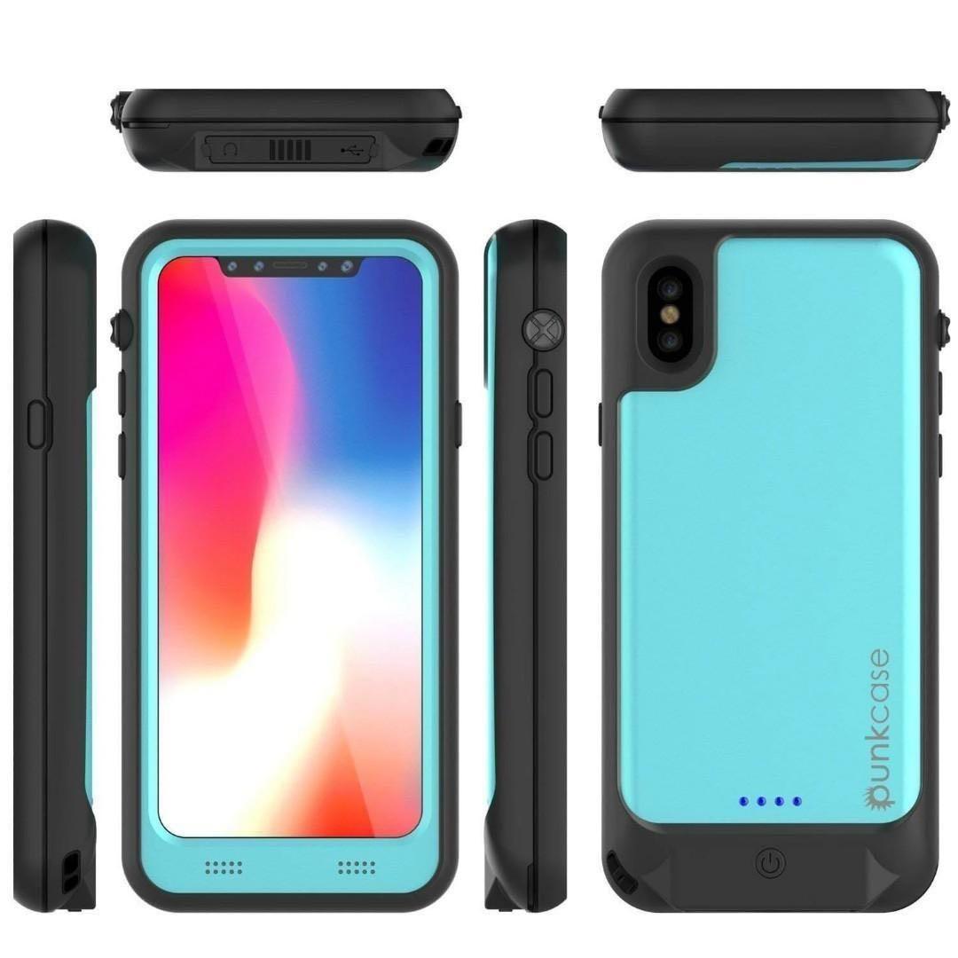 PunkJuice iPhone XS Max Battery Case, Waterproof, IP68 Certified [Ultra  Slim] [Black]