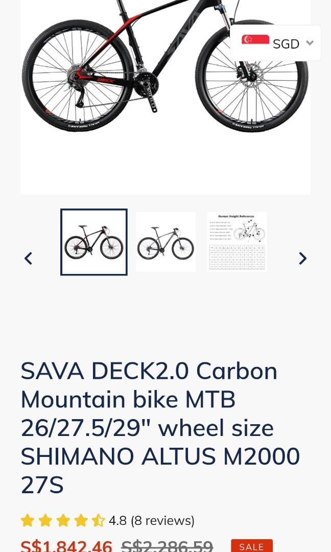 Sava Deck 2.0 carbon bike Sports Equipment Bicycles Parts
