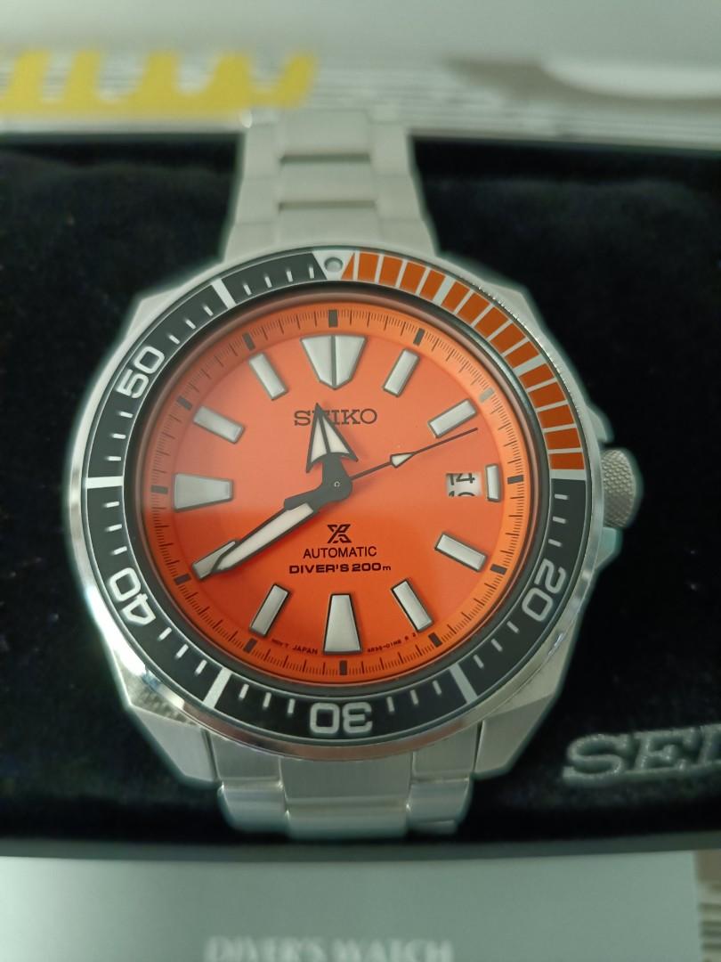Seiko Prospex SRPC07 Orange Samurai, Men's Fashion, Watches & Accessories,  Watches on Carousell