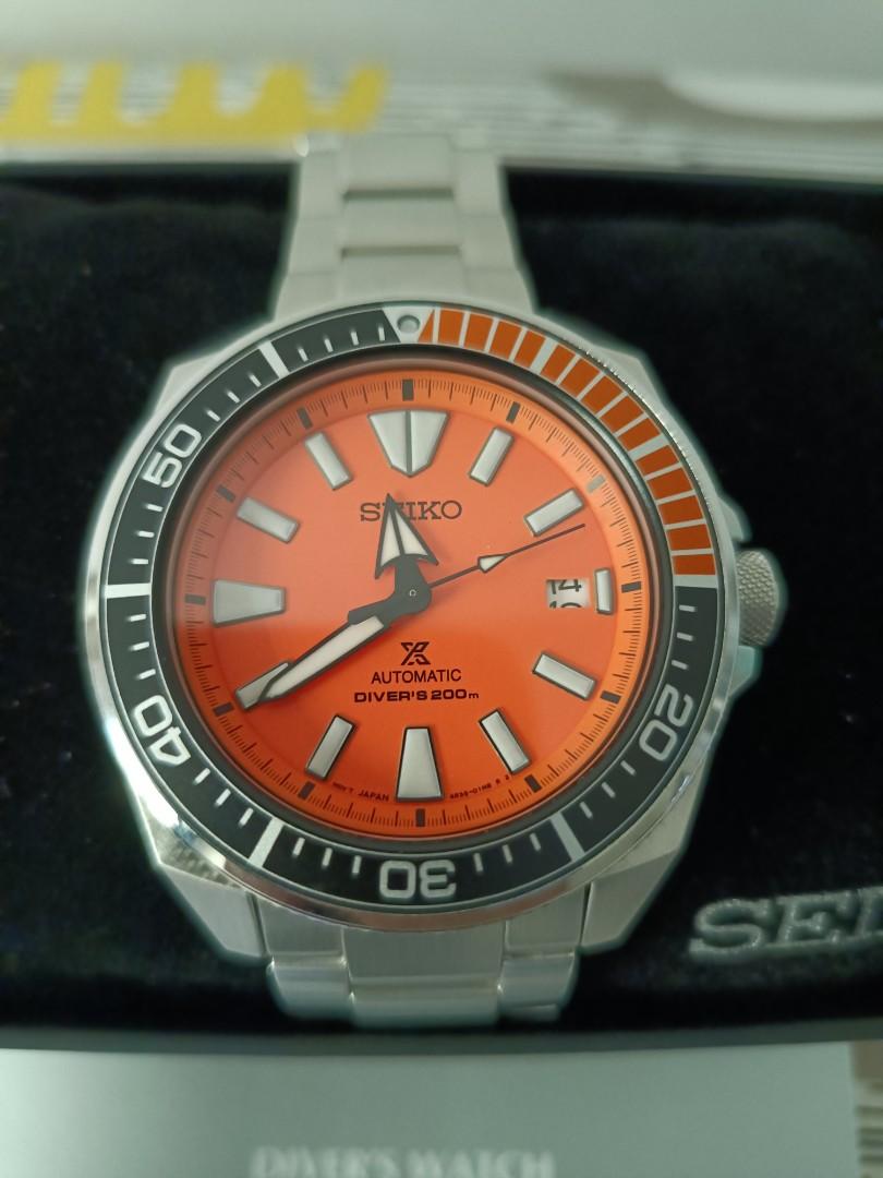 Seiko prospex samurai 2025 orange