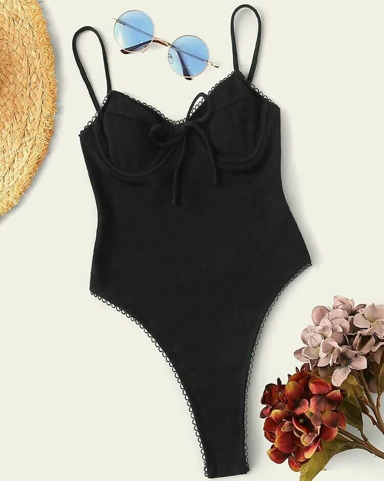 Shein black bathing online suit