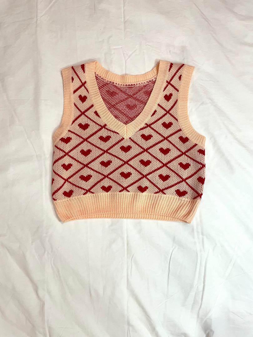 shein heart sweater