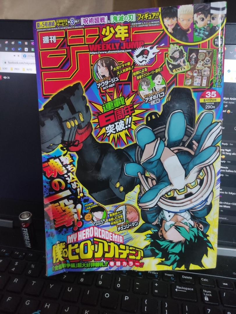 Shonen Jump Manga Japan Raw One Piece Jujutsu Kaizen My Hero Academia Etc Hobbies Toys Books Magazines Comics Manga On Carousell