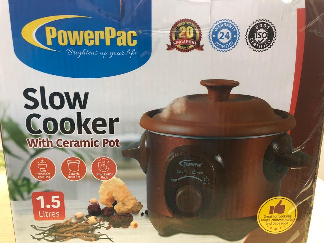 Slow Cooker with Ceramic Pot, TV & Home Appliances, Kitchen Appliances