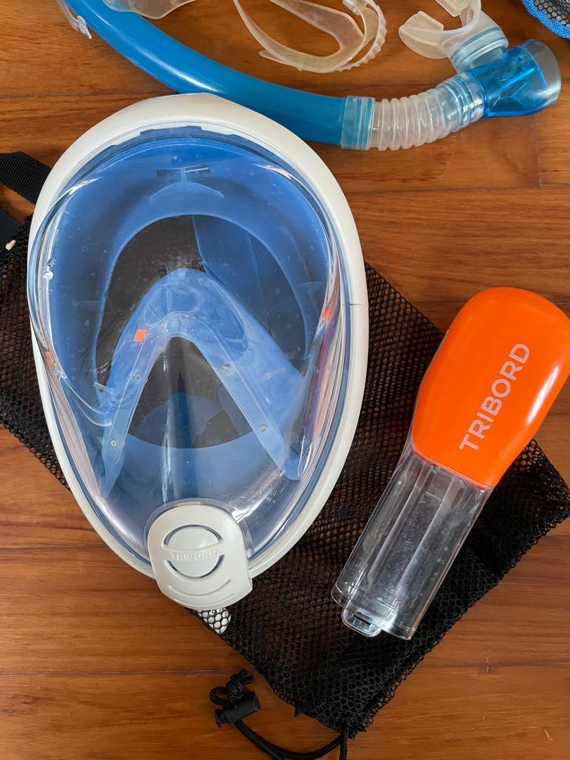 Snorkeling mask and fins, Men's Fashion, Tops & Sets, Swim Top & Rash