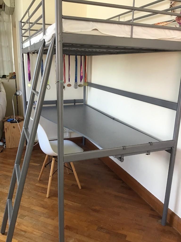 Svärta loft bed frame sale