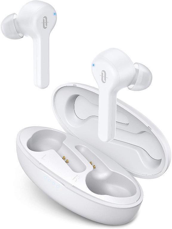 TaoTronics Bluetooth 5.0 Headphones Sound Liberty 53 Earphones IPX7 Waterproof Smart Touch Control Earbuds Single Twin Mode with Built in Mic and 40H Playtime Black or White Audio Earphones on Carouse...