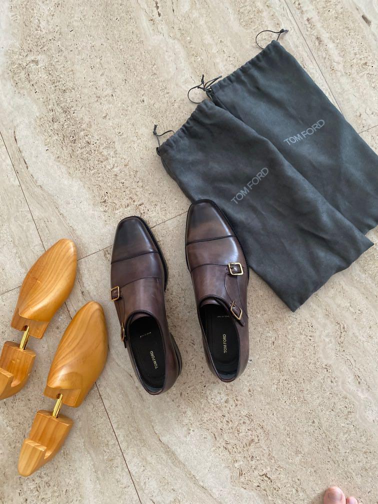 Tom Ford Elkan Double-Strap Monk Shoes - Like New, Men'S Fashion, Footwear,  Dress Shoes On Carousell