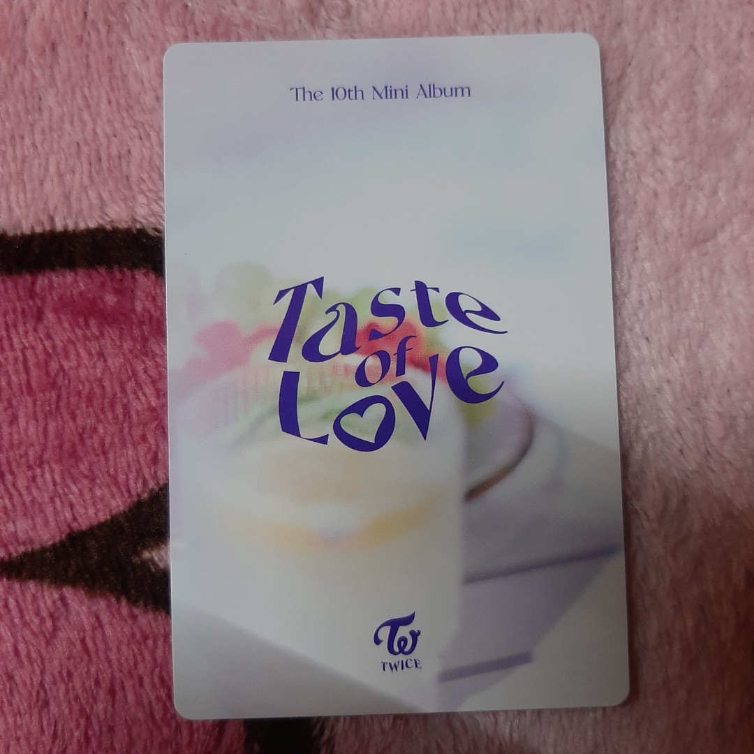 Twice Taste Of Love Taste Version Photocard Hobbies Toys Memorabilia Collectibles K Wave On Carousell