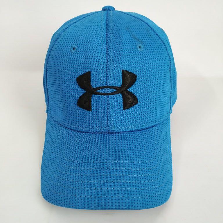 Under Armour Blue Black Golf tiger callaway sport usa american topi hat cap  size L (56-60 cm) running active wear sporty cool