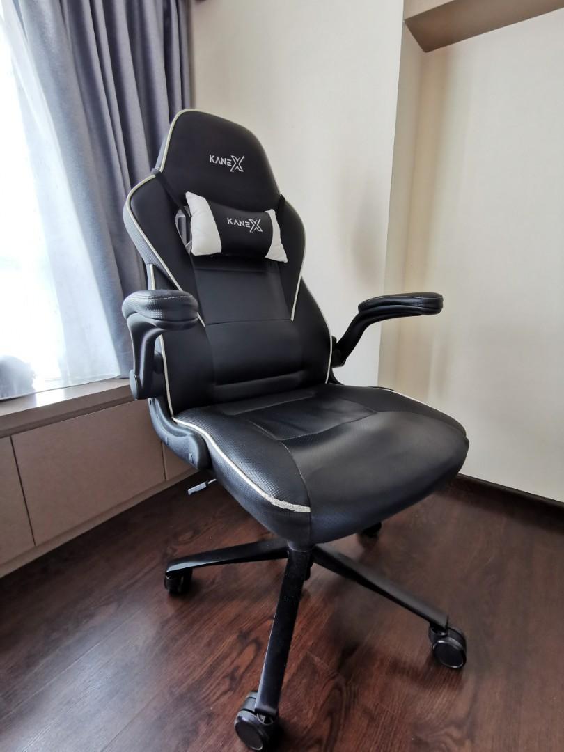 Used KaneX Argus Professional Gaming Chair White Furniture Home Living Furniture Chairs on Carousell