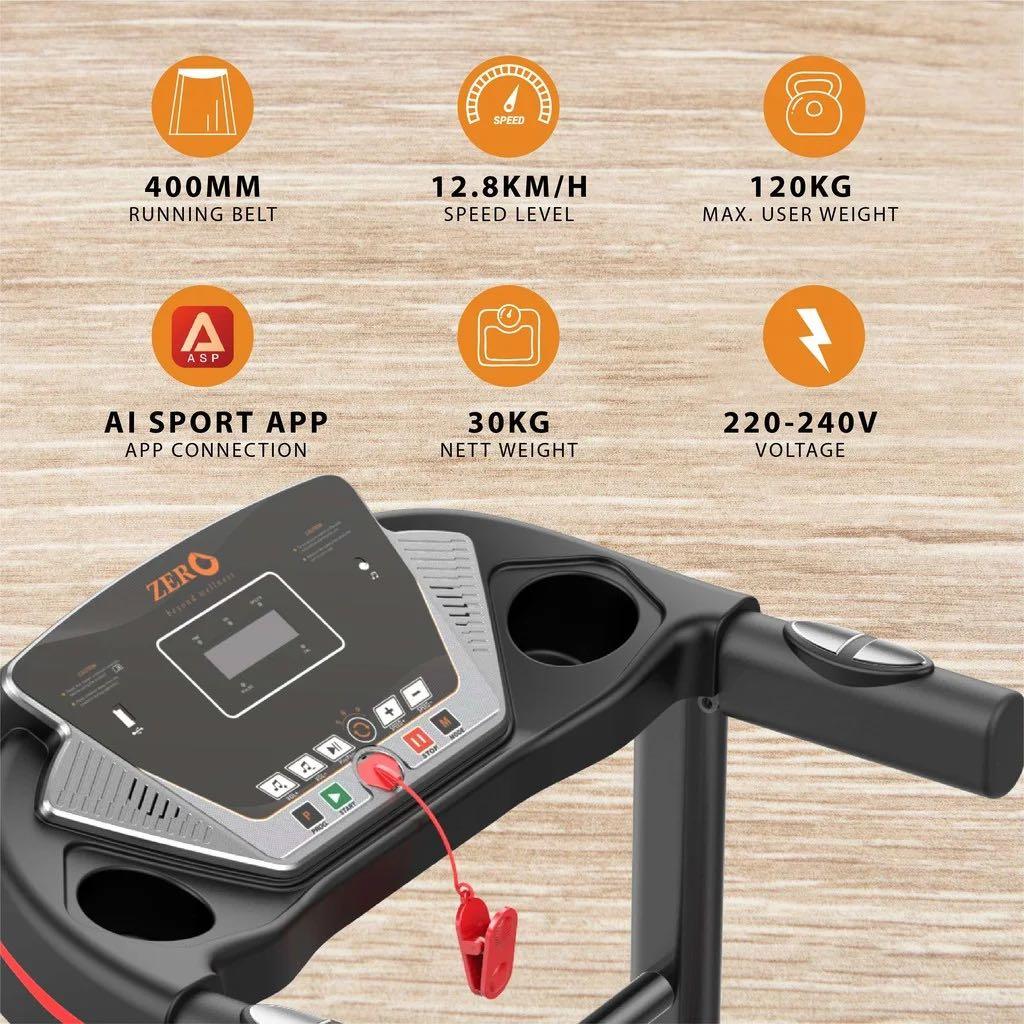 Zero Healthcare Treadmill ZT1800 Warranty left 22 months