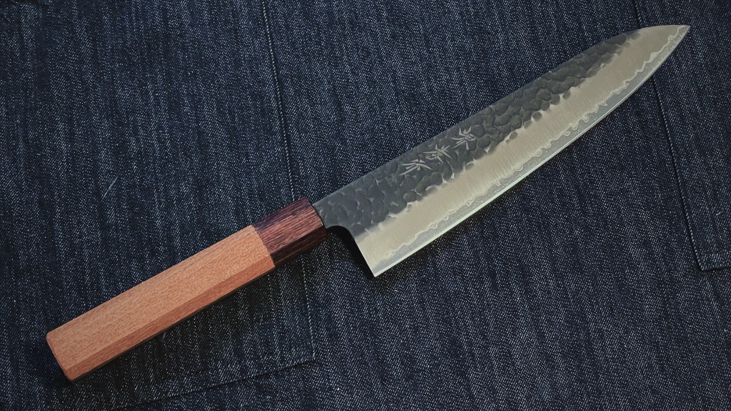 堺孝行黑打鎚目三枚合超青鋼牛刀210mm 應有盡有性價比極高日本刀廚刀