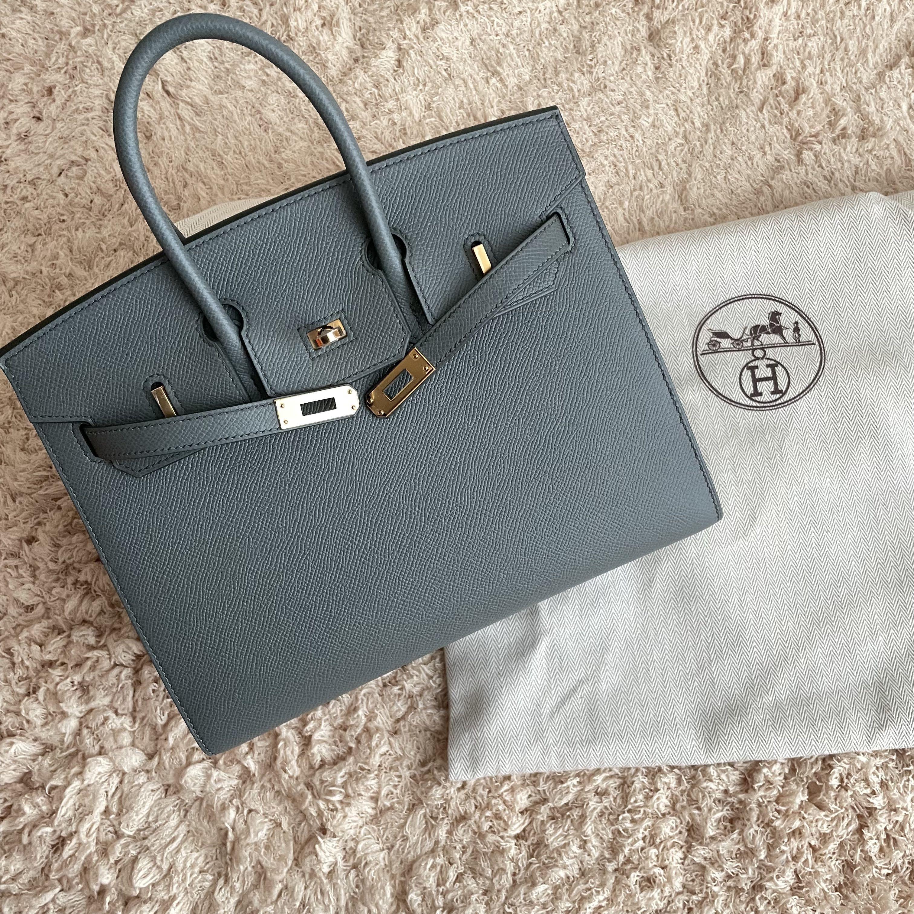 ✨ Hermès Birkin Sellier 25 Vert Amande Epsom Gold Hardware *VERY RARE* ✨,  Luxury, Bags & Wallets on Carousell