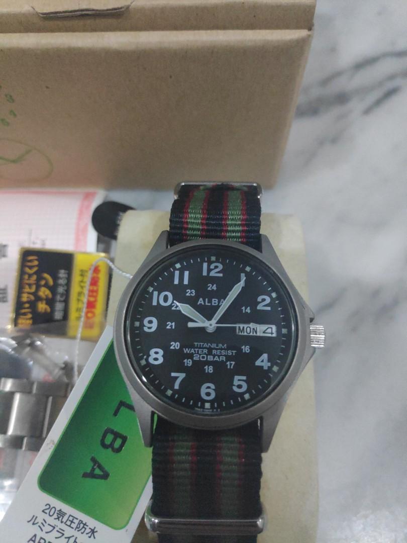 Alba APBT207 Titanium Field Watch Luxury Watches on Carousell
