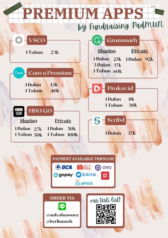 APLIKASI PREMIUM TERMURAH TRUSTED BERGARANSI / LANGGANAN