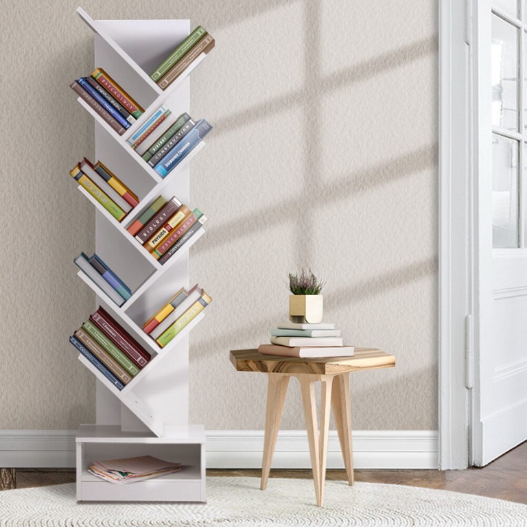 Artiss Display Shelf 9Shelf Tree Bookshelf Book Storage Rack Bookcase