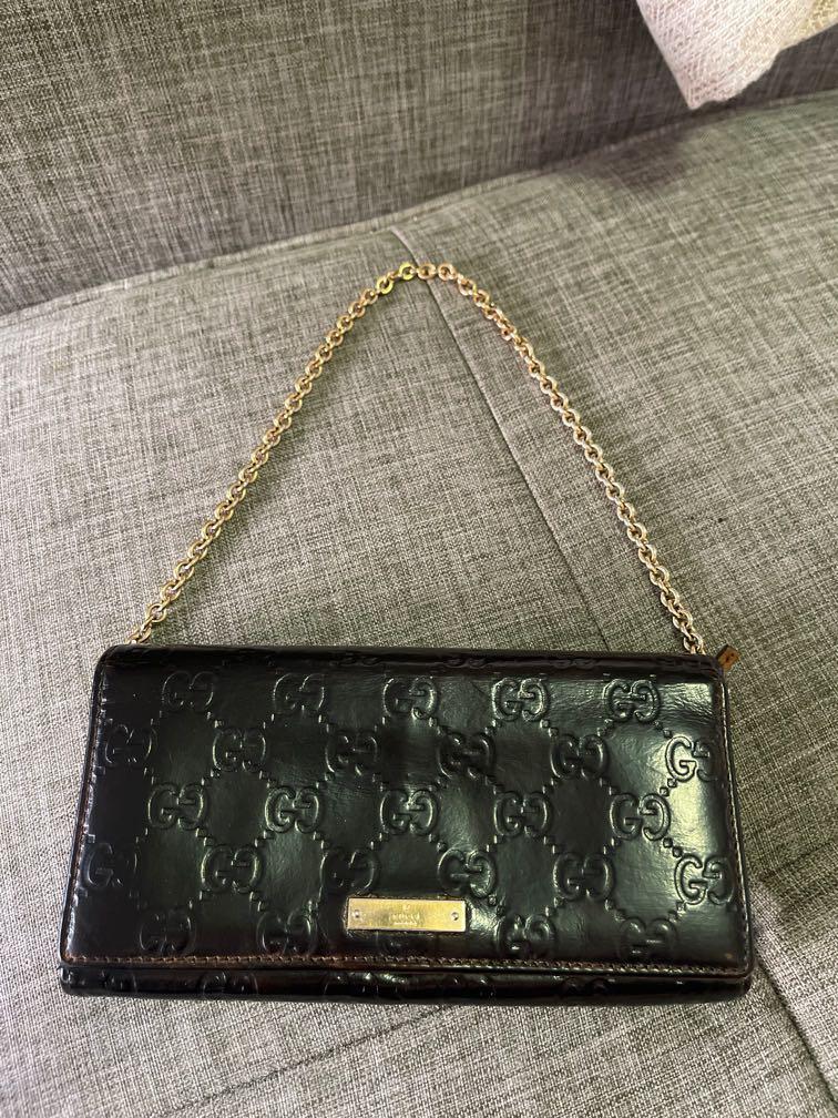 Vintage gucci wallet best sale womens
