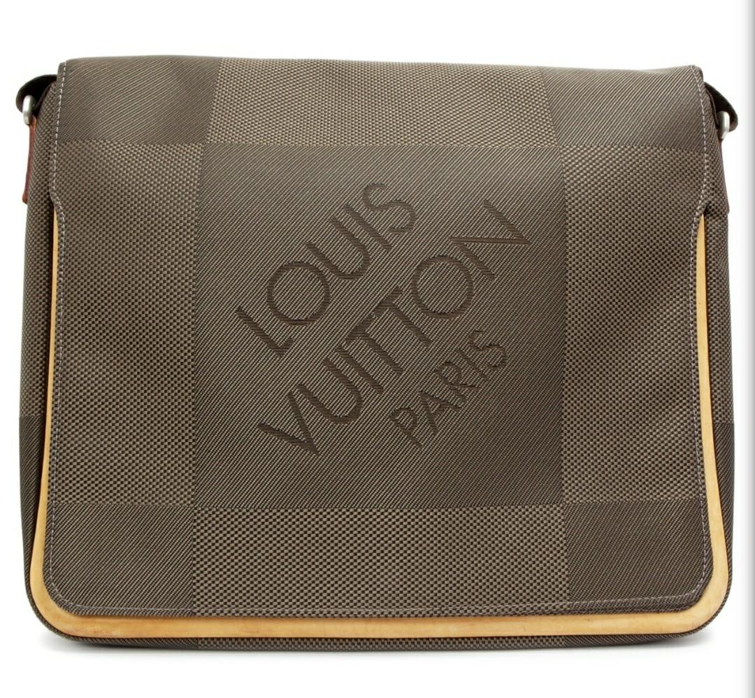 Louis Vuitton Terre Damier Geant Canvas Messenger Bag (Authentic